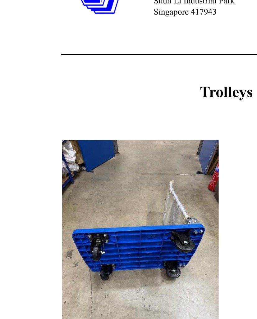 Platform Trolley – folded view